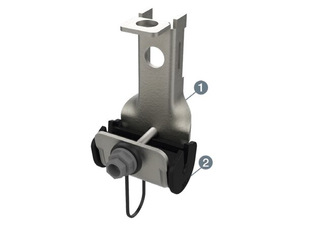 ADSS Suspension Clamp Ø05-Ø09 mm ADSS clamp, galvanized steel 