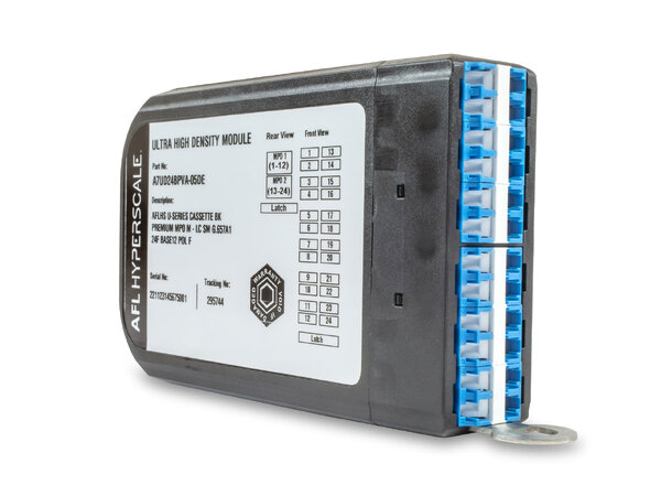 AFL UHD fan-out kassett, 24F, SM Base-12, LC til MPO, Polaritet A/C 