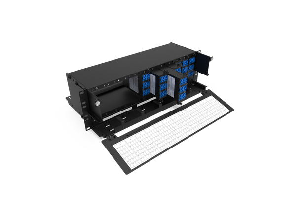 ECS 3U 19" MODULAR FIXED FRAME 12SLOT HD WITH FRONT & REAR MGMT UNLOADED 
