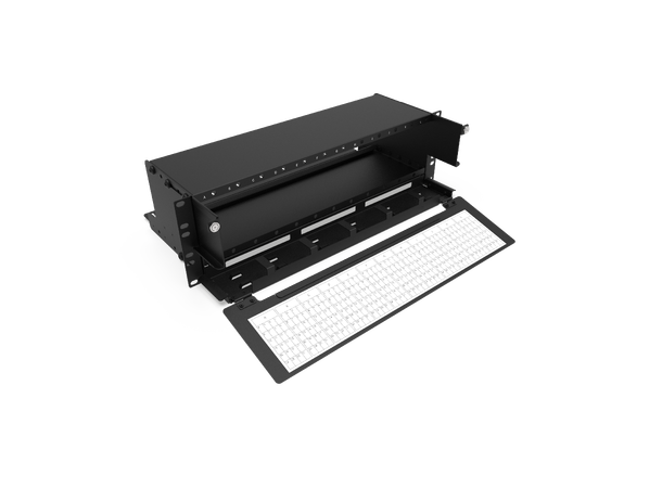 ECS 3U 19" MODULAR FIXED FRAME 12SLOT HD WITH FRONT & REAR MGMT UNLOADED 