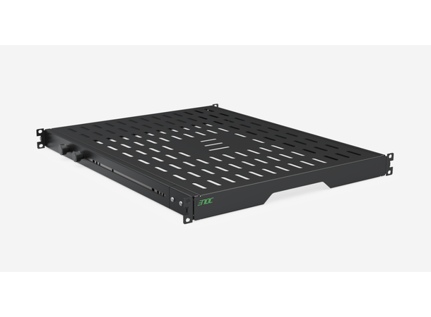 Enoc Uttrekkbar, justerbar hylle Svart B-484 x D-570-880 mm Høyde-44mm Max 50kg 