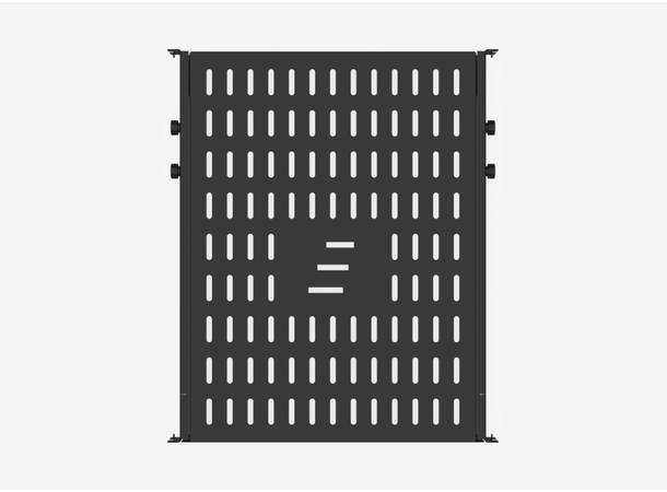 Enoc Uttrekkbar, justerbar hylle Svart B-484 x D-570-880 mm Høyde-44mm Max 50kg 