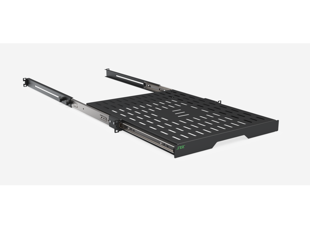 Enoc Uttrekkbar, justerbar hylle Svart B-484 x D-570-880 mm Høyde-44mm Max 50kg 