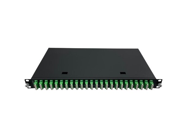 Fiberpanel 19'' SM 24xLCQ APC 1U 96F LC/APC inkl fiberhaler 