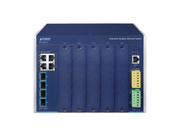 Industriell L3 Switch Modulær 5-slot DIN-rail 
