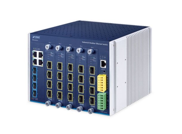 Industriell L3 Switch Modulær 5-slot DIN-rail 
