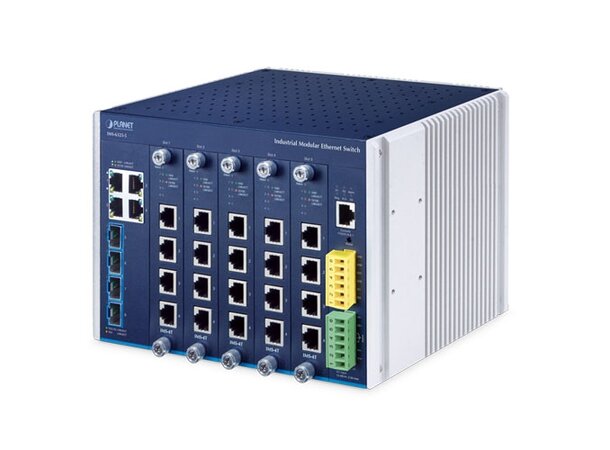 Industriell L3 Switch Modulær 5-slot DIN-rail 