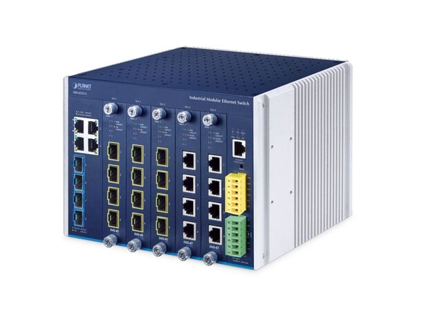 Industriell L3 Switch Modulær 5-slot DIN-rail 