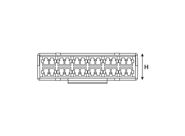 RapidNet 12 LC/PC Duplex Mounting Modul Passer i standard RapidNet Panel, SM 