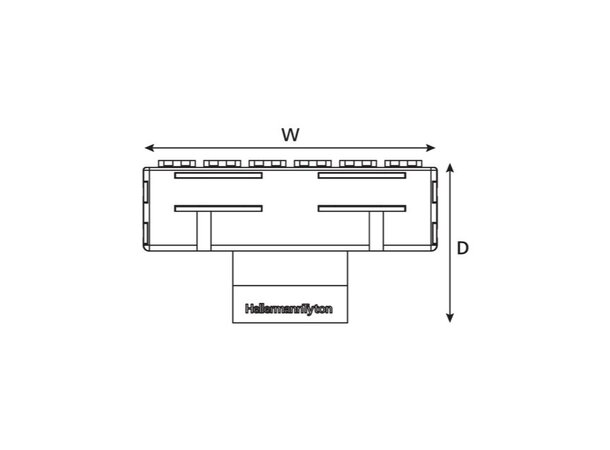 RapidNet 12 LC/PC Duplex Mounting Modul Passer i standard RapidNet Panel, SM 