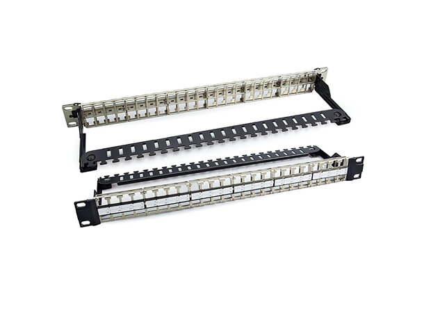 ECS panel 48 ubestykket for ALX-jack 1U Leveres med kabelholder 