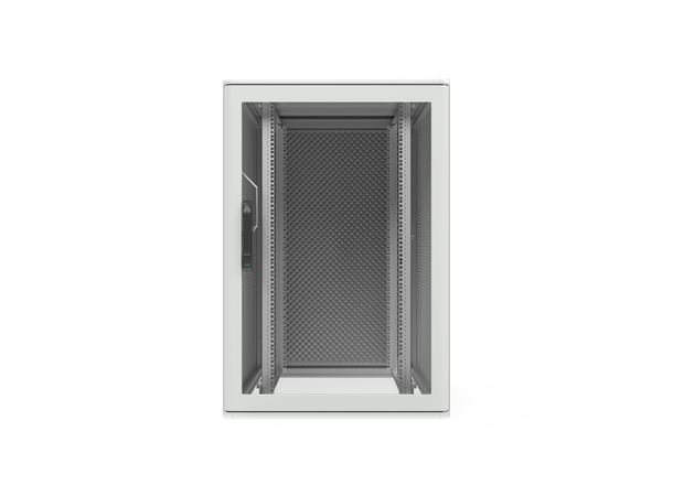 Enoc Gulvskap Grå 24U F1 Glassdør B-800x D-1000x H-1200mm Lydisolerende 