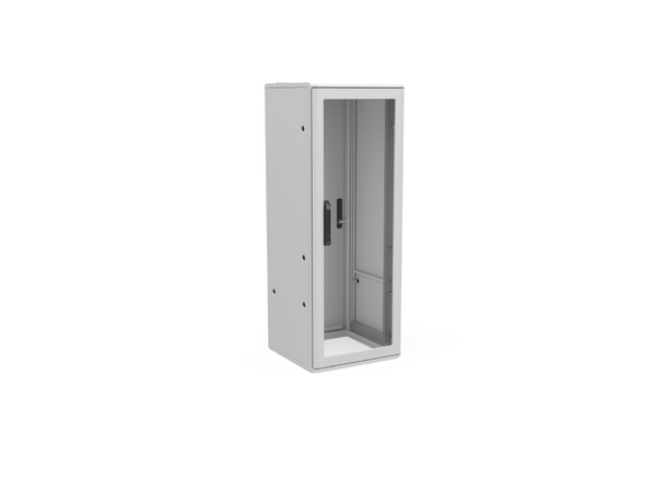 Enoc Gulvskap Grå 33U F1 Glassdør B-600 x D- 800 x H-1600 mm 