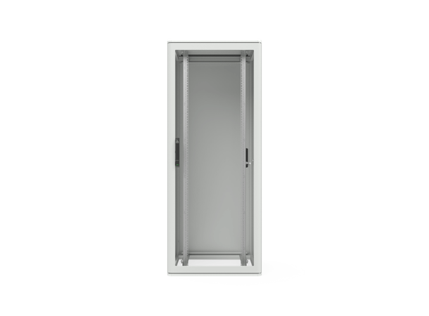 Enoc Gulvskap Grå 42U F1 Glassdør B-800 x D- 600 x H-2000 mm 