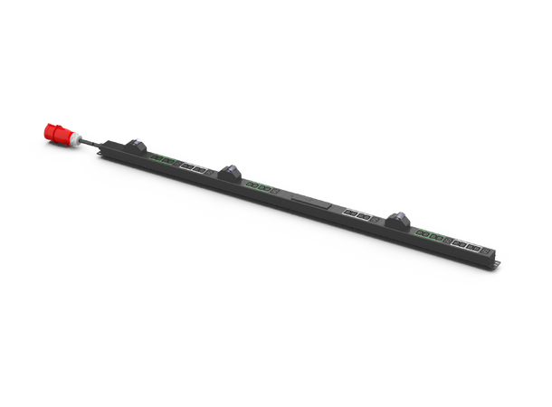 Enoc PDU Strømskinne Vertikal 400V/3x32A 24xC13 + 6xC19 - IEC60309 3m 
