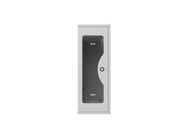 Enoc Veggskap 4U 19" Vertikal Montering B-600 x D-220 x H-600 mm med Glassdør 