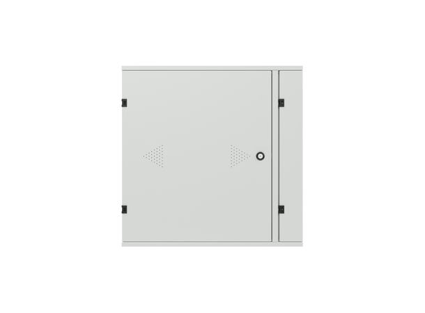 Enoc Veggskap 4U 19" Vertikal Montering B-600 x D-220 x H-600 mm med Glassdør 