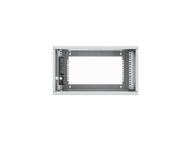 Enoc Veggskap 6U W3 Glassdør B-550 x D-500 x H-314 mm, Grå 