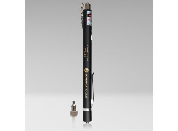 Fiber Lyspenn VFL-150 KIT 2,5+1,25mm FC/SC/ST/LC (PC/UPC) tilkoblinger,650nm 