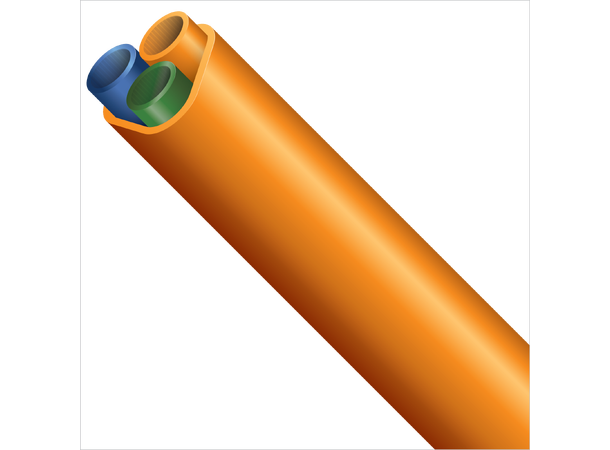 FuturePath - 3x14/10-DB-Orange-1000m Bundle, orange jacket, ribs, silicore 