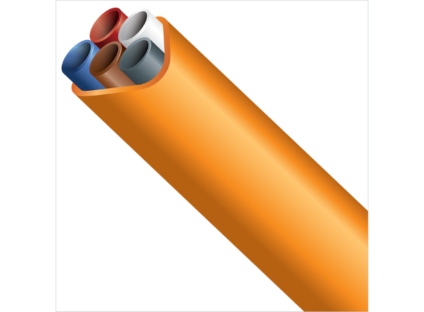 FuturePath - 5x12/8 - DB - Orange-1000m Bundle, orange jacket, ribs, silicore 