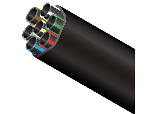 FuturePath ECO-7x12/8-DB-Black-1250m Black, recycled material 