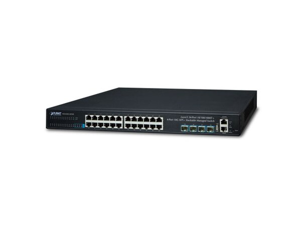 Switch LAN 24p Layer3 Managed Planet Stackable 24x 10/100/1000-T+ 4x 10G-SFP+ 