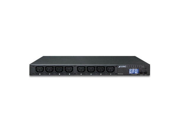 Switched PDU IP-based PM 8-port Planet AC 100-240V, 16A max 