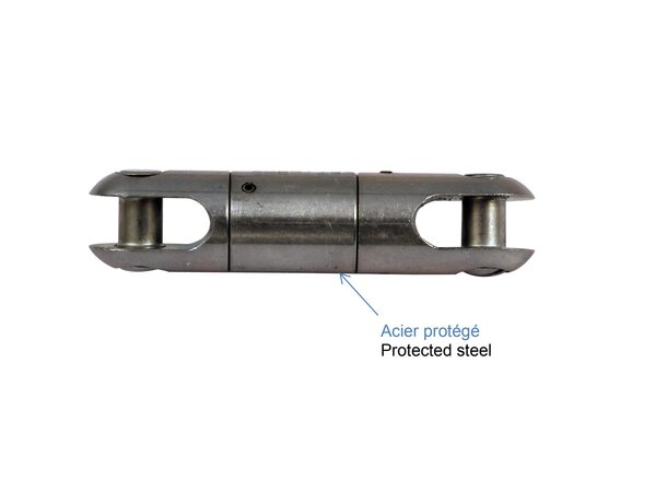 BALL BEARING TYPE SWIVEL Ø16 mm Galvanized steel 