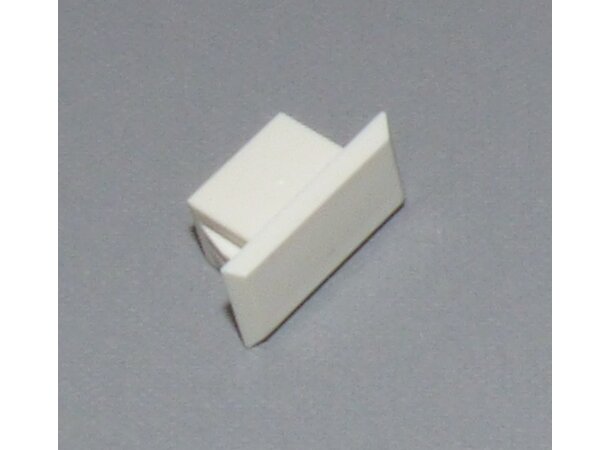 Blindplugg - SC Simplex -  Hvit Passer i LC duplex hullbilde 