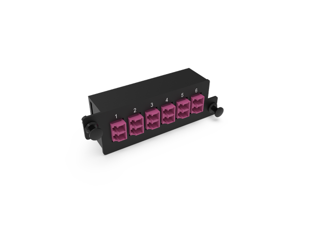 ECS Skjøteadapter MPO panel 12xLC OM4 Tilpasset MPO panel 