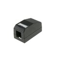 ECS Uttaksboks 1 port keystone antracit Lev. uten keystone - Tilpasset AL og TL
