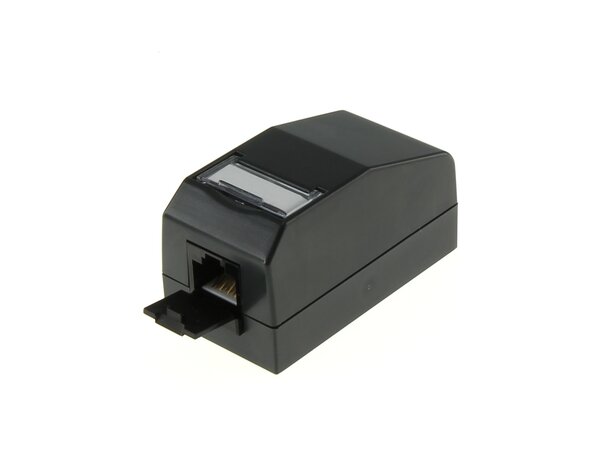 ECS Uttaksboks 1 port keystone antracit Lev. uten keystone - Tilpasset AL og TL 