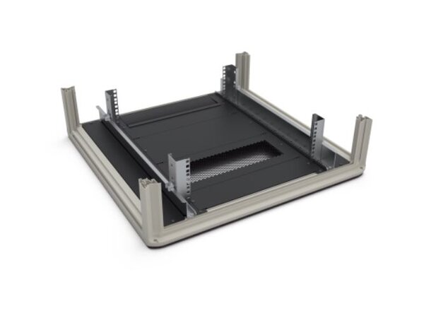 Enoc Bunnplate ventilert til BPP B:210mm D:480mm H:20mm Svart RAL 9005 