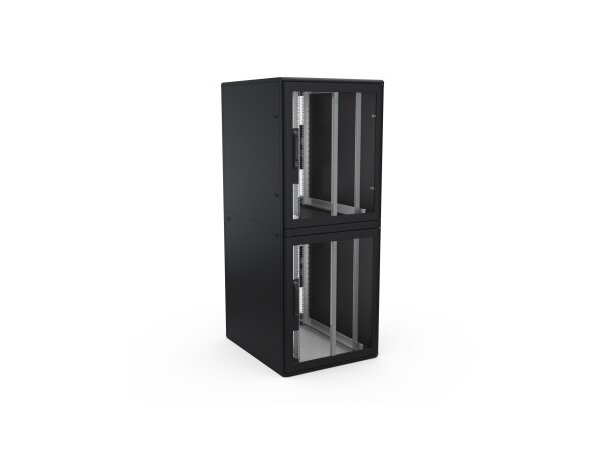 Enoc Serverskap 2-delt S1 C2 81220-S B-800xD-1200xH-2000mm Svart Låsbart 