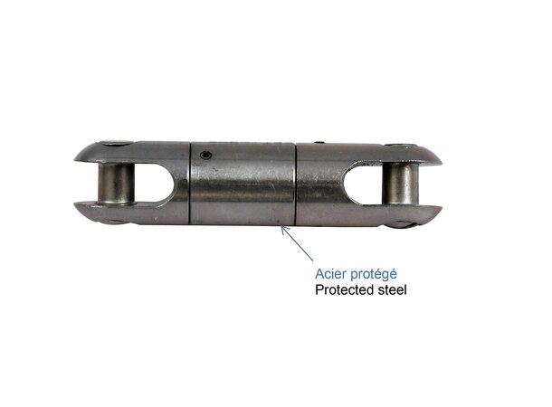 Fiber ADSS svivel Ø 16 mm Galvanisert stål 17 kN