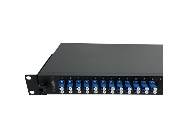 Fiberpanel 19'' SM 12xLCD 1U 24F LC/UPC inkl fiberhaler