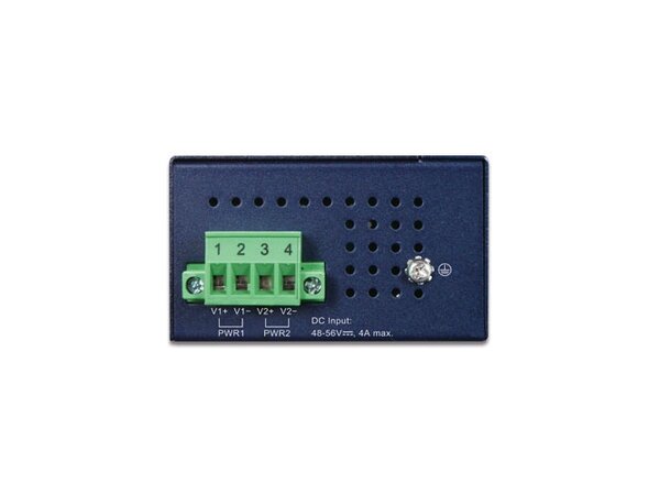 Industri 2-port PoE++ Injector DIN Planet, IP30, PoE++ 802.3bt 12-56VDC 