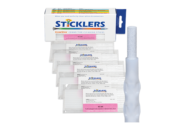 Sticklers CleanStixx™ rensepinne MPO/MTP Hvit, pakning med 50 stk.