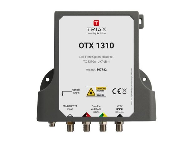 Triax OPT OTX1310 SAT FO sender+LNB FC/PC, KIT optisk sender+wideband LNB 