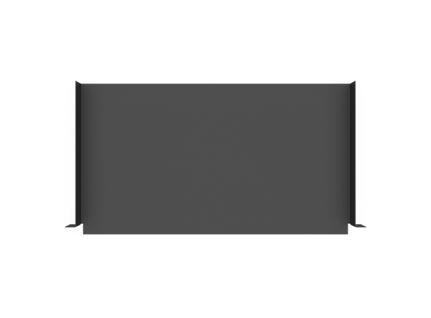 Enoc Fast hylla 445x250 1HE svart 