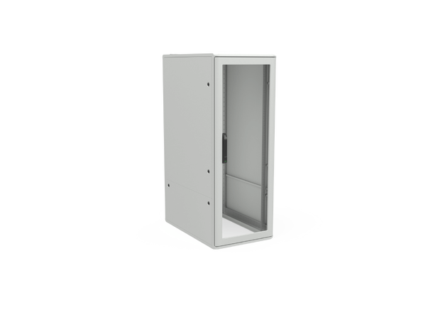 Enoc Gulvskap Grå 33U F1 Glassdør B-600 x D-1000 x H-1600 mm 