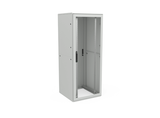 Enoc Gulvskap Grå 42U F1 Glassdør B-800 x D- 800 x H-2000 mm 