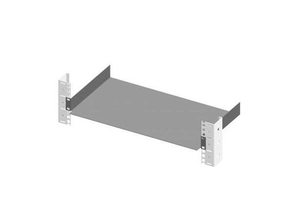 Enoc Hylle Frontmontert 19"  1U B-445 x D-250 mm ( Sort ) Max 10kg 