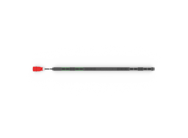 Enoc PDU Strømskinne Vertikal 400V/3x16A 24xC13 + 6xC19 - IEC60309 3m 