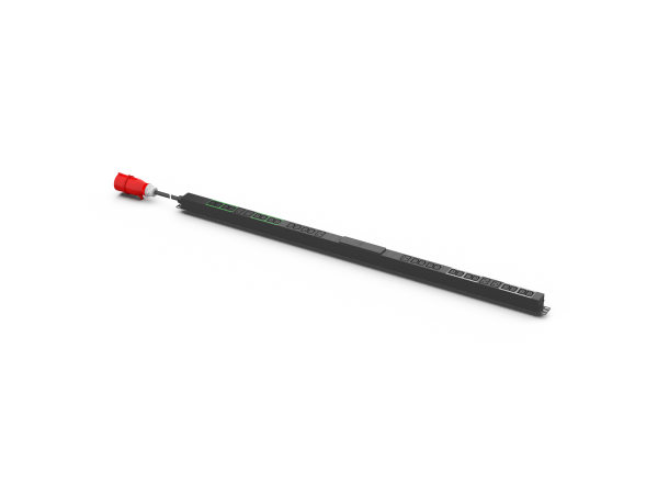Enoc PDU Strømskinne Vertikal 400V/3x16A 24xC13 + 6xC19 - IEC60309 3m 