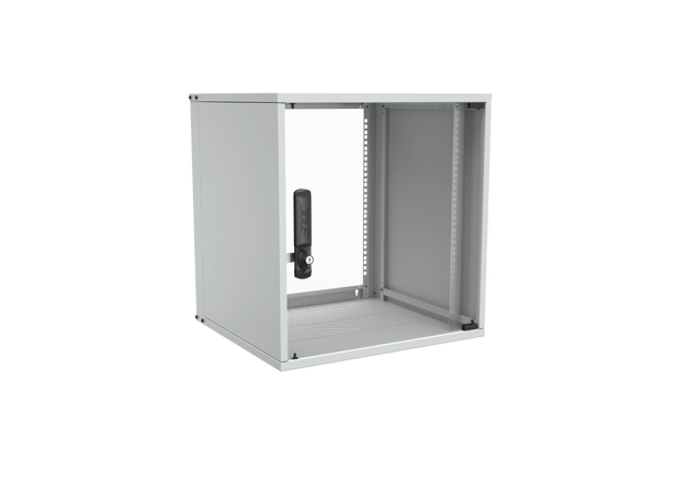 Enoc Veggskap 12U W3 Glassdør B-550 x D-500 x H-581  mm, Grå 