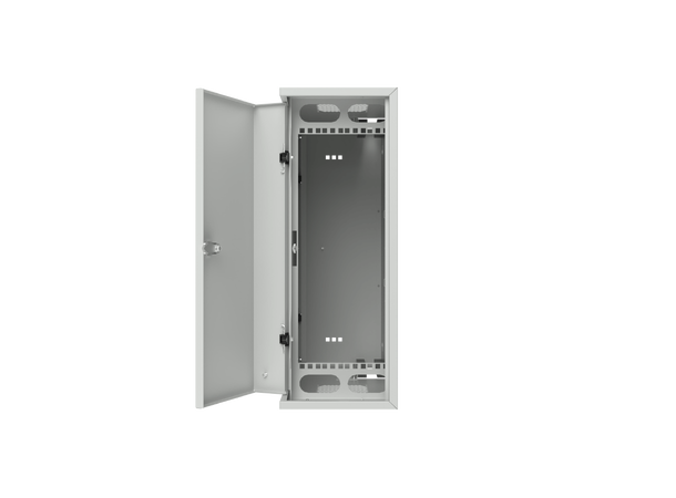 Enoc Veggskap 4U 19" Vertikal Montering B-600 x D-220 x H-600 mm platedør Grå 
