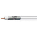KoaksKabel F677 Hvit PVC ECA klasse TriShield Dropkabel trommel 305 m. PPC