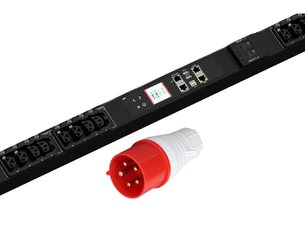 Raritan PDU-3P 32A 12+12 C13/CX-3m PDU med måling og styring per uttak 